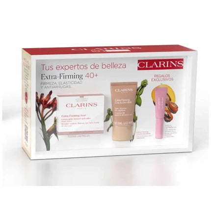 Clarins Extra-Firming Day Cream All Skin Types, 50ml Gift Set 3 Pieces Firming Skincare Collection