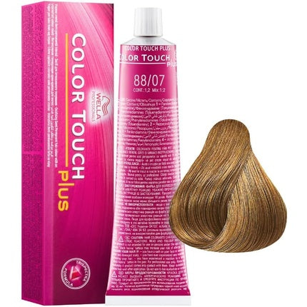 Wella Professionals Color Touch Plus Hair Colour 88/07 Light Blonde, 60ml | Demi-Permanent Professional Hair Colour