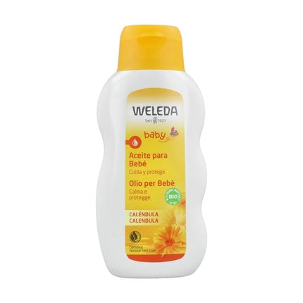 Weleda Calendula Baby Oil, 200ml Gentle Natural Baby Massage & Moisturizing Oil
