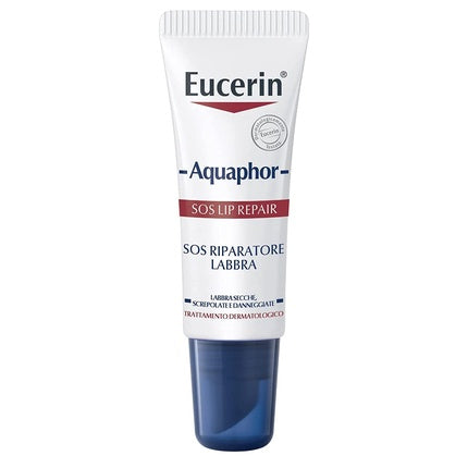 Eucerin Aquaphor SOS Lip Repair, 10ml Intensive Moisturising Lip Balm for Dry & Chapped Lips