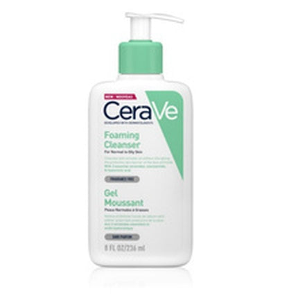 CeraVe Foaming Cleanser for Normal to Oily Skin, 1000ml Foaming Face & Body Cleansing Gel with Ceramides and Niacinamide