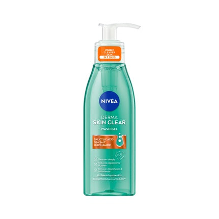 Nivea Derma Skin Clear Wash Gel, 150ml