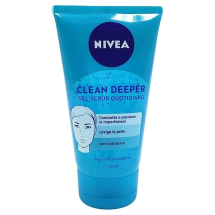 Nivea Daily Face Gel Scrub for Oily & Impure Skin, 150ml – Purifying Exfoliating Face Scrub
