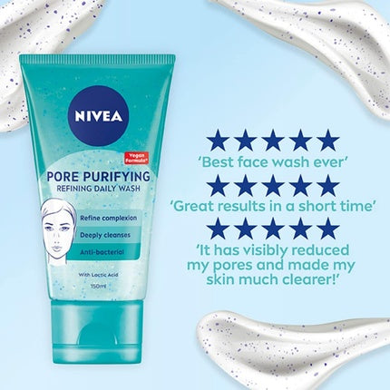 Nivea Purify Pores Daily Wash Scrub Purifying Facial Scrub, 150ml