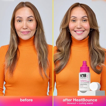 K18 HeatBounce Conditioning Heat Protectant 8 Oz | Heat Protection & Conditioning Hair Spray