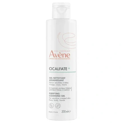 Avène Cicalfate+ Purifying Cleansing Gel, 200ml Face & Body Washing Gel for Sensitive Skin