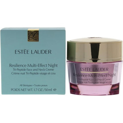 Estée Lauder Resilience Lift Night Firming Face and Neck Crème, 50ml - Overnight Hydrating Moisturizer