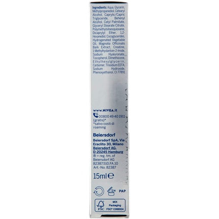 Nivea Hyaluron Filler Eye Cream Anti-Wrinkle, 15ml | Hydrating Eye Cream for Fine Lines & Smoother-Looking Eye Area