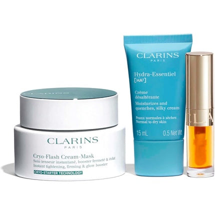 Clarins Cryo-Flash Cream Mask Collection Instant Cooling & Firming Face Mask Set