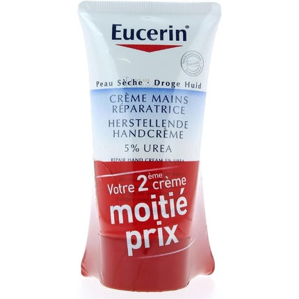Eucerin UreaRepair PLUS 5% Urea Hand Cream, 75ml Intensive Moisturizing Hand Cream for Dry Skin