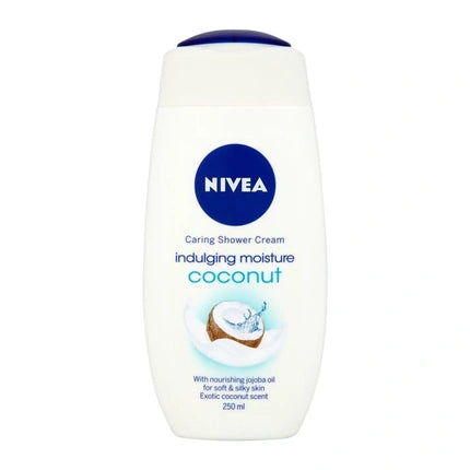 Nivea Coconut Care Shower Cream, 250ml Nourishing Body Wash for Soft & Smooth Skin