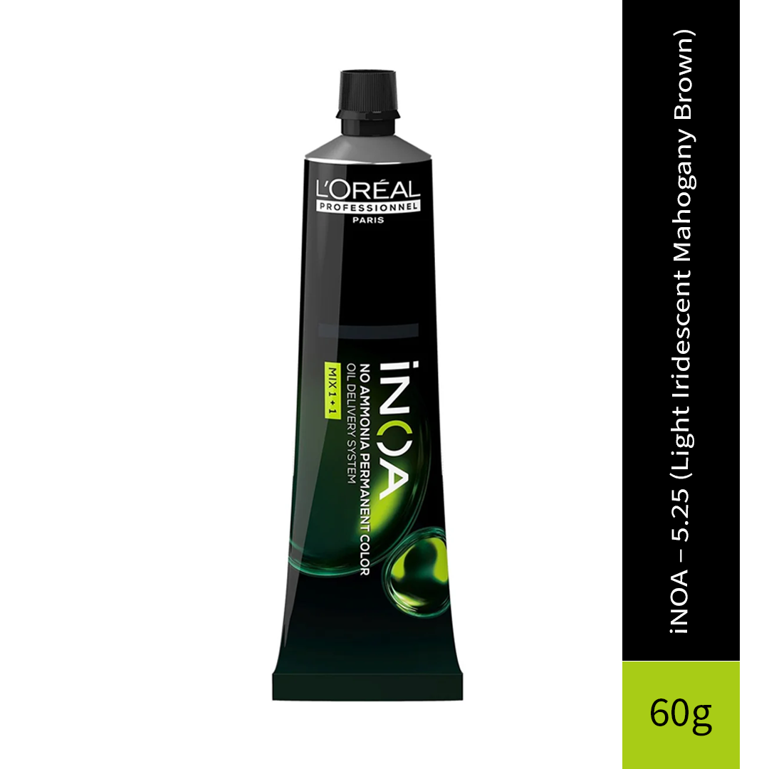 L'Oreal Professionnel Paris iNOA – 5.25 (Light Iridescent Mahogany Brown) Ammonia-Free Hair Color, 60g