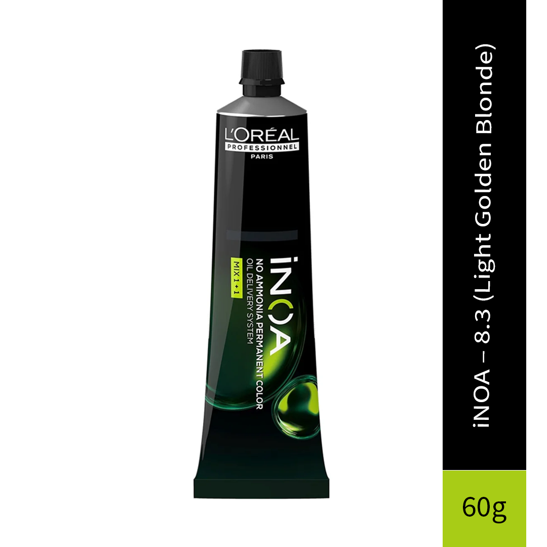 L'Oreal Professionnel Paris iNOA – 8.3 (Light Golden Blonde) Ammonia-Free Permanent Hair Color, 60g