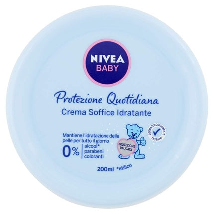 Soft Moisturizing Cream for Children, 200ml Gentle Daily Face & Body Moisturizer for Kids