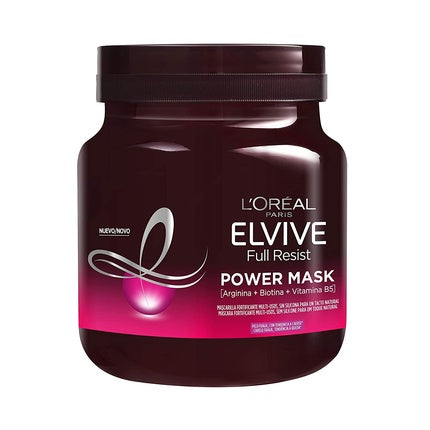 L'Oréal Paris Elvive Full Resist Reinforcing Hair Mask, 680ml for Weak & Fragile Hair