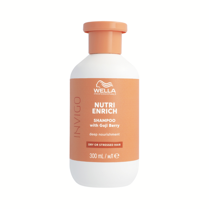 Wella Professionals Invigo Nutri-Enrich Deep Nourishing Shampoo, 300ml for Dry & Damaged Hair