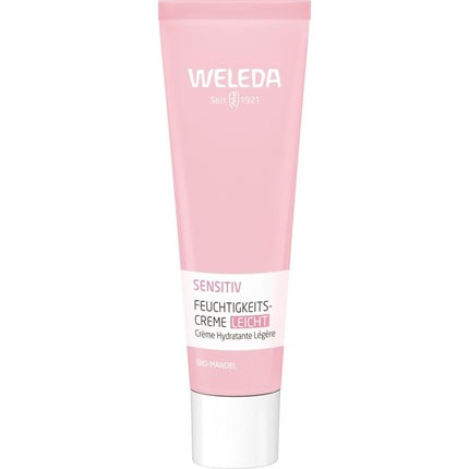 Weleda Almond Sensitive Moisturising Cream Light, 30ml – Lightweight Face Moisturiser for Sensitive Skin