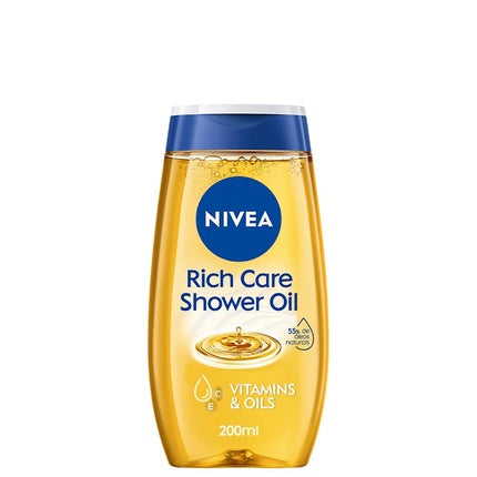Nivea Shower Care Oil, 200ml Nourishing Shower Oil for Dry Skin