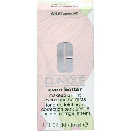 Clinique Even Better Makeup Broad Spectrum SPF 15 Foundation WN 56 Cashew, 30ml