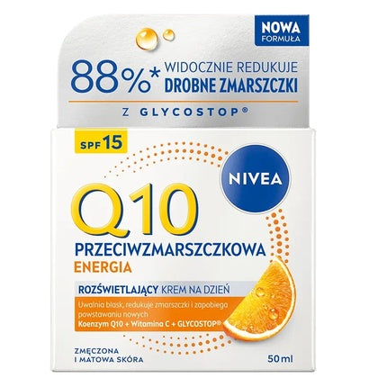 Nivea Q10 Plus Energizing Anti-Wrinkle Day Cream SPF 15, 50ml Face Moisturiser
