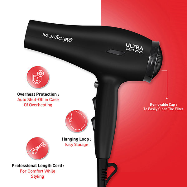 Ikonic Me- Ultralight 2000 Hair Dryer Buy at Indicrest Image 6