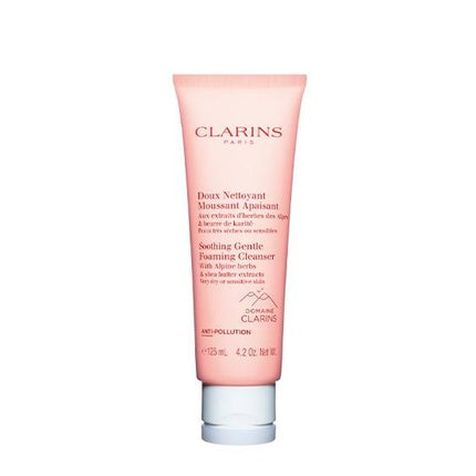 Clarins Soothing Gentle Foaming Cleanser, 125ml Facial Cleanser for Very Dry & Sensitive Skin