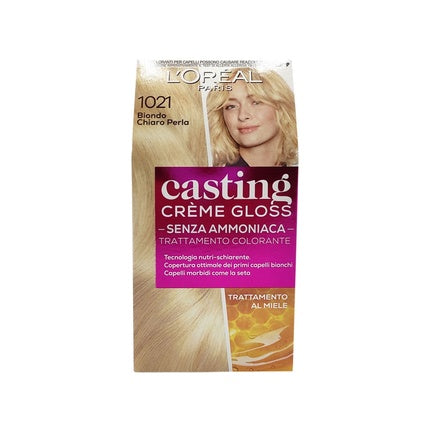 L'Oreal Paris Casting Creme Gloss Hair Colour 1021 Soft Blonde Pearl Ammonia Free