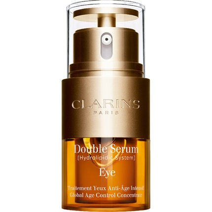 Clarins Double Serum Eye, 20ml Anti-Ageing Eye Serum for Smoother & Brighter-Looking Eyes