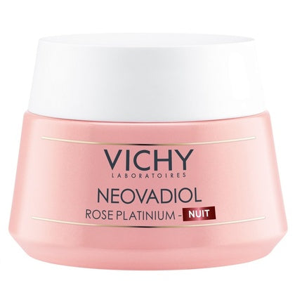 Vichy Neovadiol Rose Platinum Night Cream, 50ml – Nourishing Overnight Face Cream for Mature Dry Skin