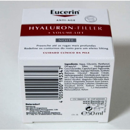 Eucerin Hyaluron-Filler + Volume-Lift Night Cream, 50ml | Anti-Ageing Night Face Cream