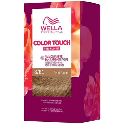 Wella Professionals Color Touch Demi-Permanent Hair Colour 8/81 Pearl Blonde, 130ml with Hair Mask