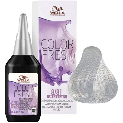 Wella Color Fresh Semi-Permanent Hair Colour 8/81 Light Blonde Pearl Ash, 75ml Professional Hair Colour