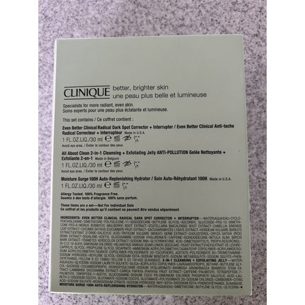 Clinique Better Brightening Skincare Three-Piece Set Brightening & Hydrating Gift Set for All Skin Types