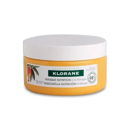 Klorane Nourishing Mask with Mango Butter for Dry & Damaged Hair, 150ml - Deep Nourishing Hair Mask