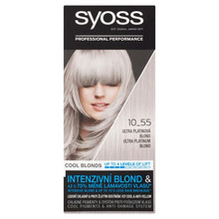 Syoss Professional Performance Hair Color 12-59 Cool Platinum Blonde Permanent Hair Color Kit