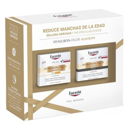 Eucerin Hyaluron-Filler + Elasticity SPF 30 Day Cream, 50ml & Night Cream, 50ml Skincare Duo Pack of 2