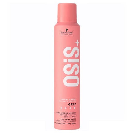 Schwarzkopf Professional OSiS+ Grip Extra Strong Volume Mousse, 200ml | Extra Strong Hold Volumizing Hair Foam