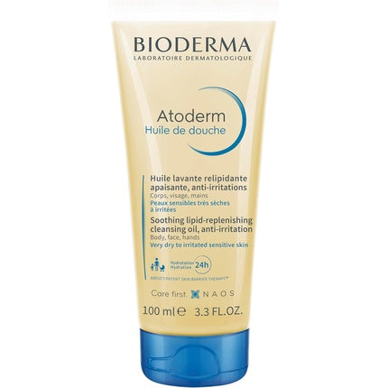 Bioderma Atoderm Ultra-Nourishing Anti-Irritation Shower Oil, 100ml for Dry & Sensitive Skin