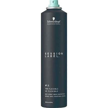 Schwarzkopf Professional SESSION LABEL Dry Light Hold Hairspray, 300ml Flexible Finishing Hair Spray