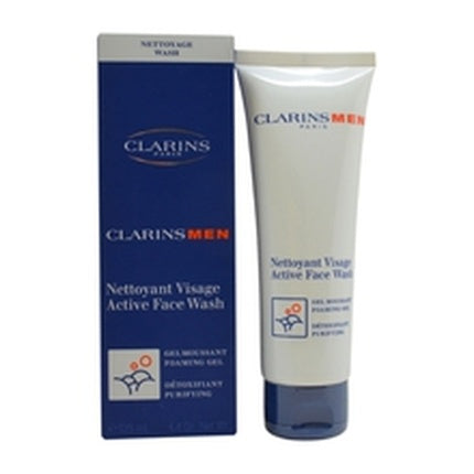 ClarinsMen Active Face Wash, 125ml Foaming Cleansing Gel for Men