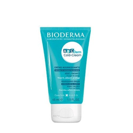 Bioderma ABCDerm Cold-Cream Nourishing Face & Body Cream for Children, 45ml Moisturising Baby & Kids Cream