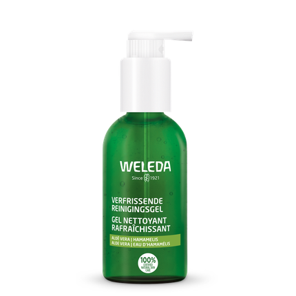 Weleda Refreshing Cleansing Gel Face Wash, 150ml Gentle Daily Facial Cleanser for All Skin Types