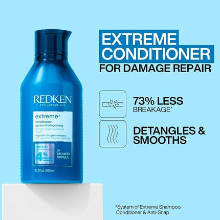 Redken Extreme Conditioner Strength Repair for Damaged Hair, 500ml - Professional Strengthening Conditioner