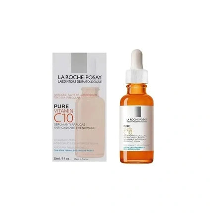 La Roche-Posay Pure Vitamin C10 Serum, 30ml – Anti-Wrinkle Brightening Face Serum with Vitamin C for Sensitive Skin
