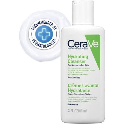 CeraVe Hydrating Cleanser for Normal to Dry Skin with Hyaluronic Acid Moisturising Face & Body Cleanser