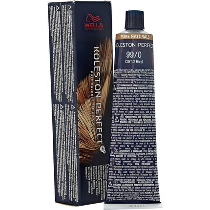 Wella Professionals Koleston Perfect Me+ Pure Naturals 99/0 Light Blonde Intense Permanent Hair Color Cream, 60ml