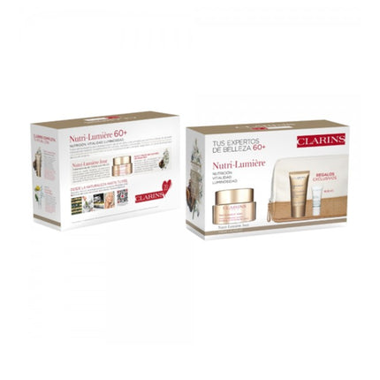 Clarins Nutri-Lumière Night Set, 50ml Night Cream with 15ml Cryo-Flash Cream Mask