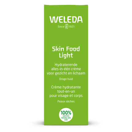 Weleda Skin Food Light Nourishing Face & Body Cream, 75ml - Lightweight Moisturiser for Dry Skin