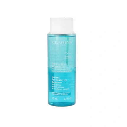 Clarins Instant Eye Make-Up Remover, 125ml Two-Phase Eye Makeup Remover with Alpine Golden Gentian & Cornflower Extracts
