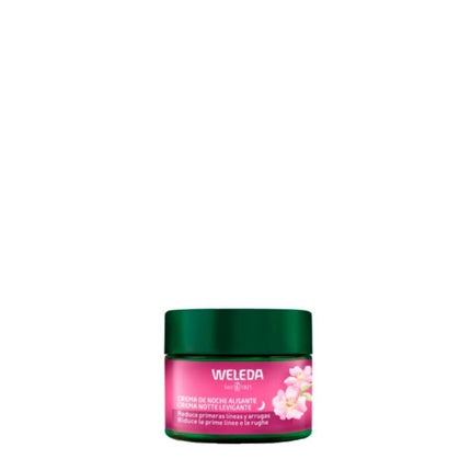 Weleda Wild Rose & White Tea Smoothing Night Cream, 40ml - Overnight Hydrating Face Moisturiser with Rose Hip & White Tea